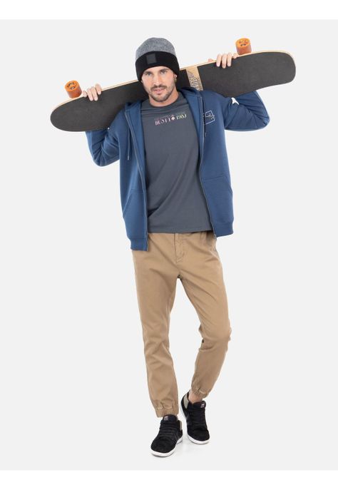 Poleron Vertex Denim Hombre Rusty-3