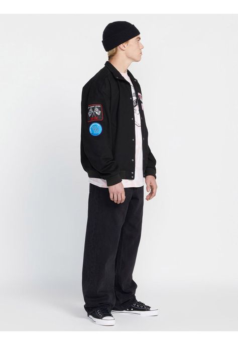 Casaca Rtj X Hot Wheels Patch Negro Hombre Volcom-2