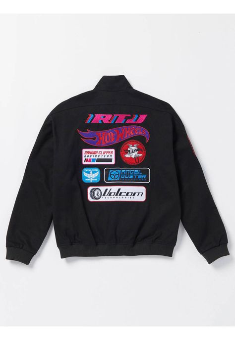 Casaca Rtj X Hot Wheels Patch Negro Hombre Volcom-3