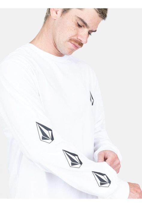 Polera ML Outstorm Blanco Hombre Volcom-2