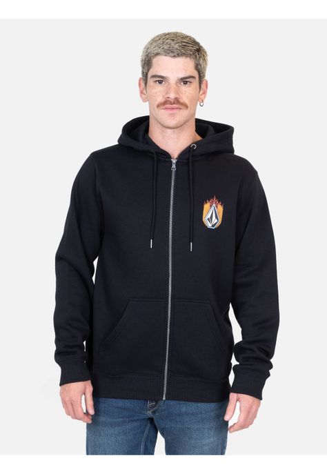 Poleron Aero Negro Hombre Volcom-0