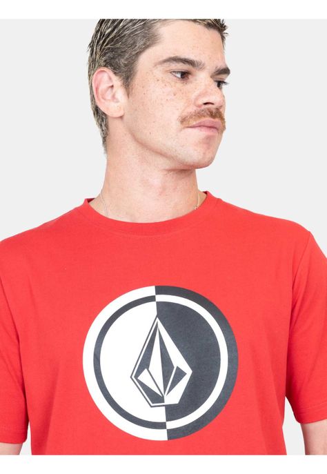Polera MC Riskflow Rojo Hombre Volcom-2