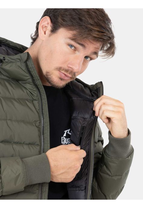 Parka Puffa Kekaha Verde Hombre Rusty-2