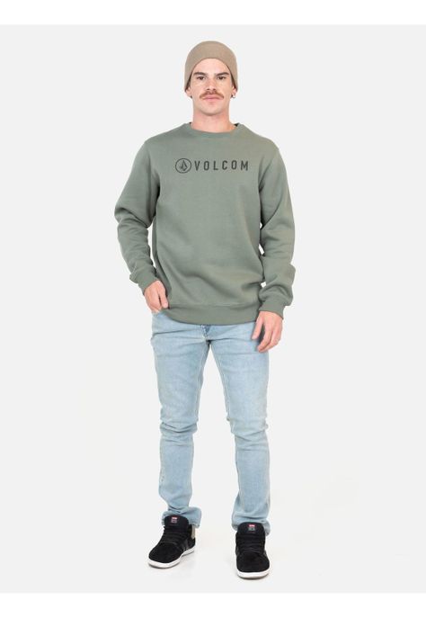 Poleron Rapture Verde Hombre Volcom-3