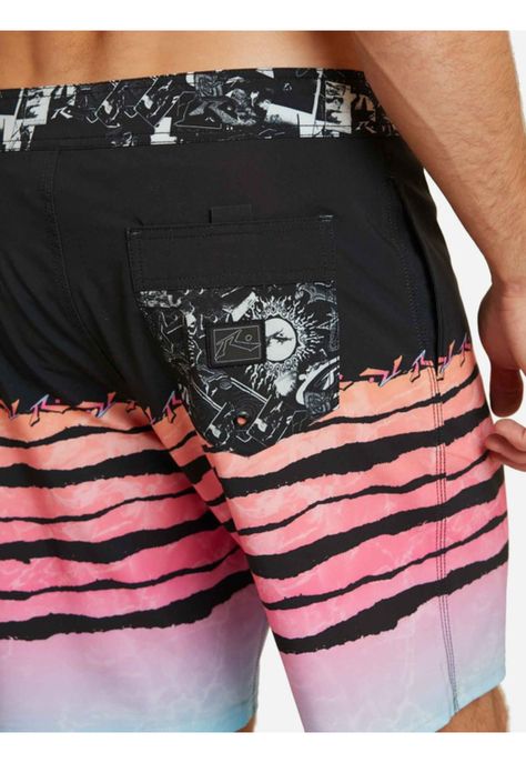 Traje De Baño Mis Rusty Lines Boardshort Negro Hombre Rusty-2