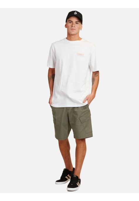 Bermuda Frickin Chino Short Hombre Verde Volcom-3