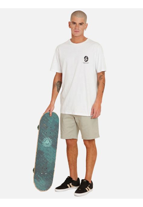 Polera M/C Black Friday Blanco Hombre Volcom-4