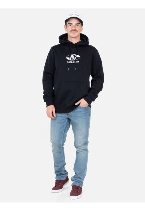 Poleron Racer Negro Hombre Volcom-3