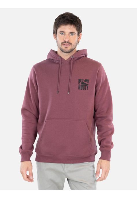 Poleron Riffcore Rojo Hombre Rusty-0