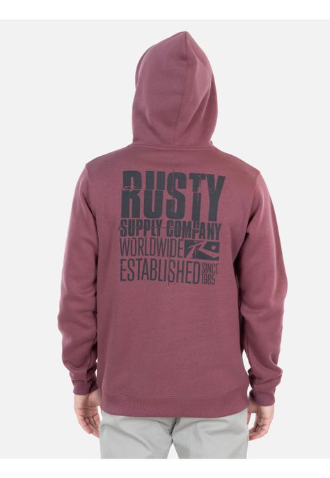 Poleron Riffcore Rojo Hombre Rusty-1