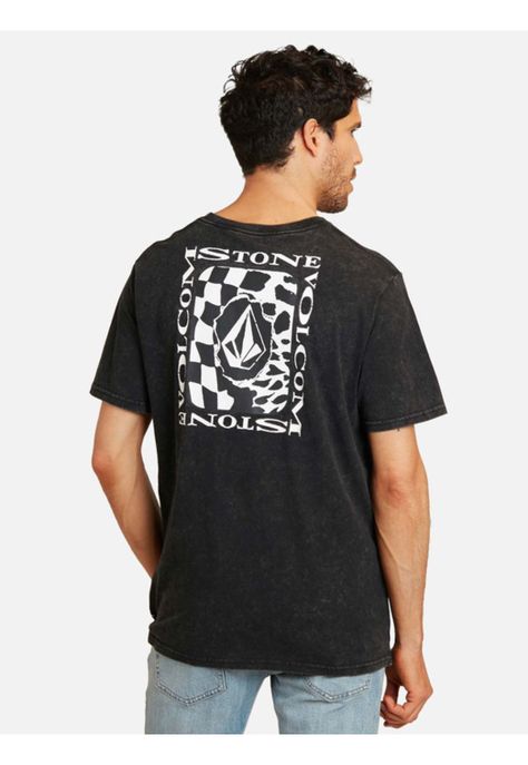 Polera Black Friday Acid Sst Negro Hombre Rusty-1