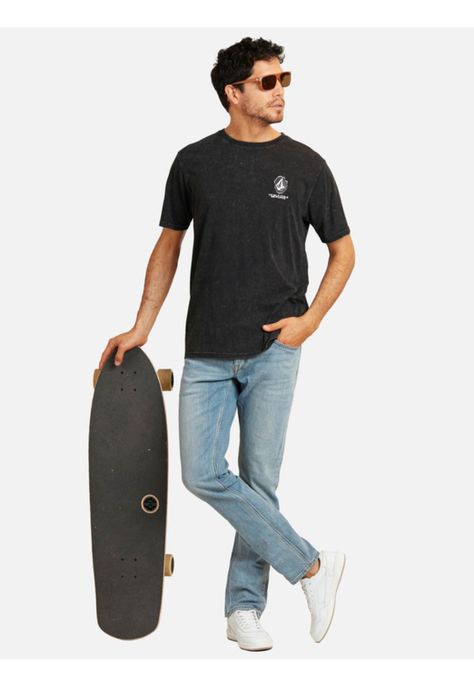 Polera Black Friday Acid Sst Negro Hombre Rusty-4