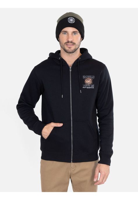 Poleron Glint Negro Hombre Rusty-0