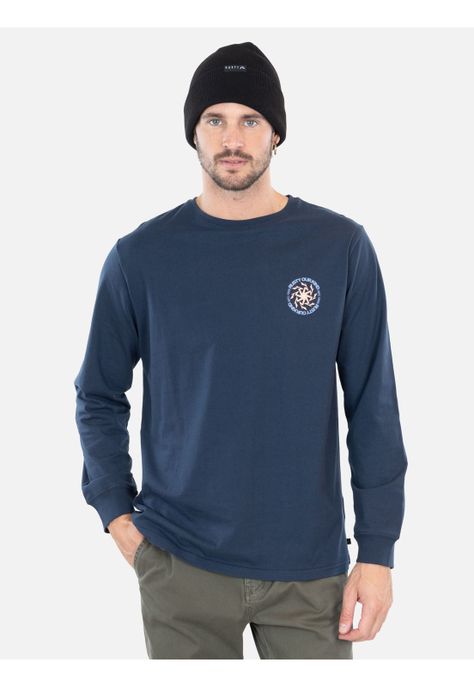 Polera ML LimitlessX Azul Marino Hombre Rusty-0