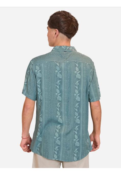 Camisa M/C Bon Voyage Ss Multicolor Hombre Rusty-1