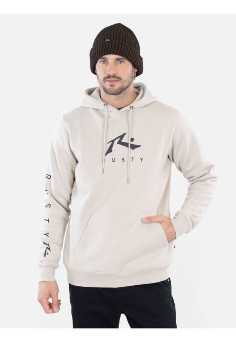 Poleron Riot Beige Hombre Rusty-0