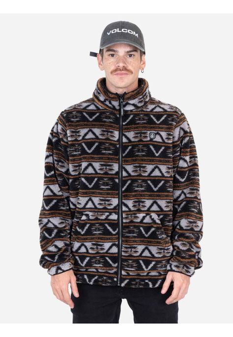 Poleron Flow Multicolor Hombre Volcom-0
