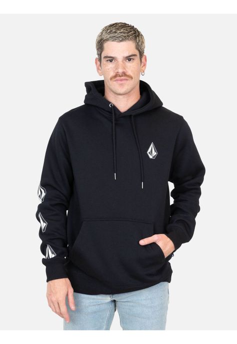 Poleron Pulse Negro Hombre Volcom-0
