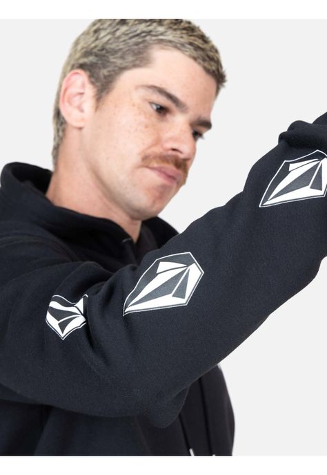 Poleron Pulse Negro Hombre Volcom-2