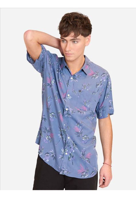 Camisa M/C Anirac Flor Ss Multicolor Hombre Rusty-0