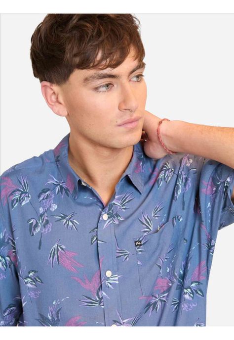 Camisa M/C Anirac Flor Ss Multicolor Hombre Rusty-2