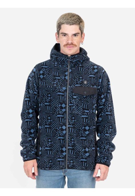Poleron Crave Multicolor Hombre Volcom-0