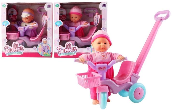 MUNECA DE 38CM CON TRICICLO Y ACCESORIOS-0
