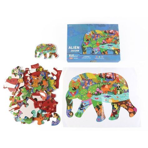 PUZZLE DE ELEFANTE 60 PIEZAS-0