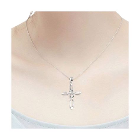 Collar De Plata Con Colgante Cruz Nudo Celta-3