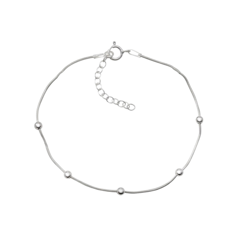 Pulsera De Plata Cadena Cola De Topo-0