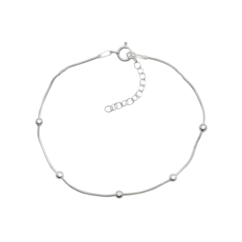 Pulsera De Plata Cadena Cola De Topo-1