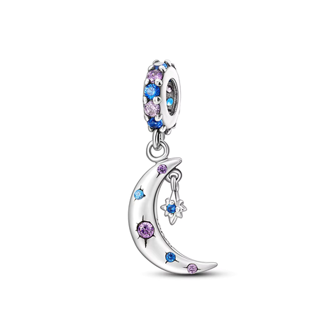 Charm Colgante Luna con Circones-0