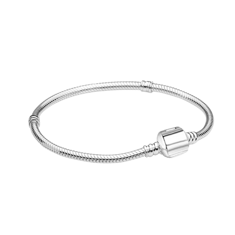 Pulsera Plateada Para Charms o Dijes-0