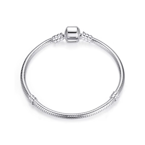 Pulsera Plateada Para Charms o Dijes-2