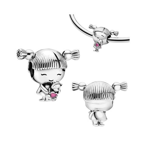 Charm Niña Con Oso de Peluche-4