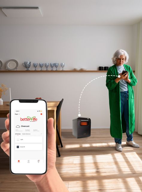 Estufa Eléctrica Infrarroja 80 m2 WiFi-3