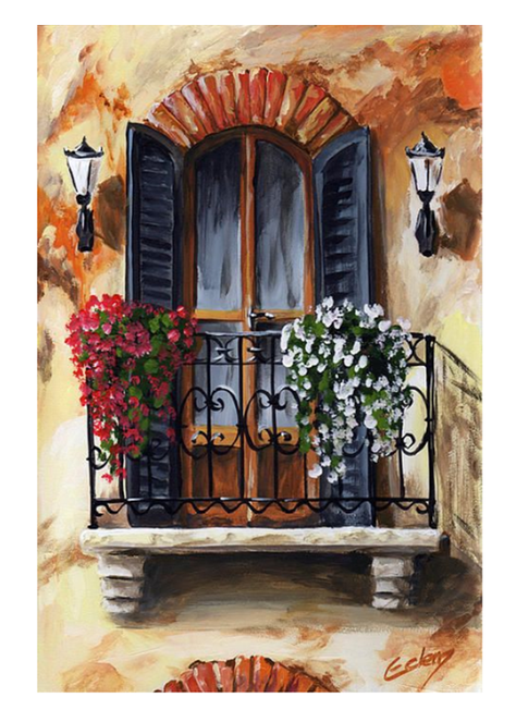 Kit de bordado o pintura por diamante Blacón 20x25-0