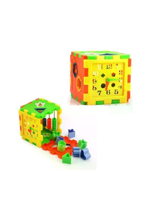 Cubo didáctico educativo multifuncional colores FIGURAS ENCAJE PB-B2-0