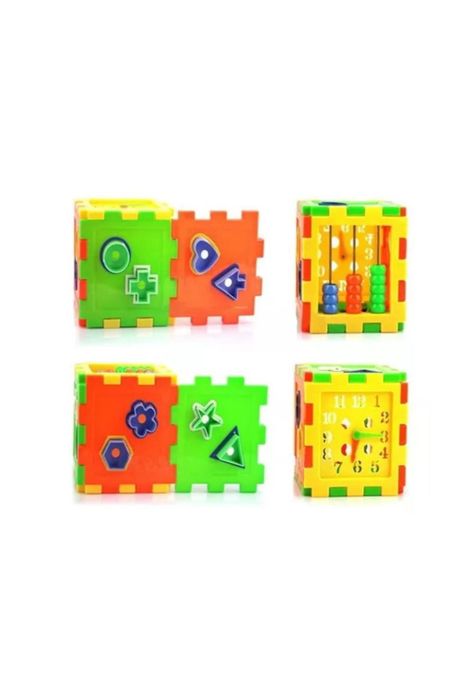 Cubo didáctico educativo multifuncional colores FIGURAS ENCAJE PB-B2-1