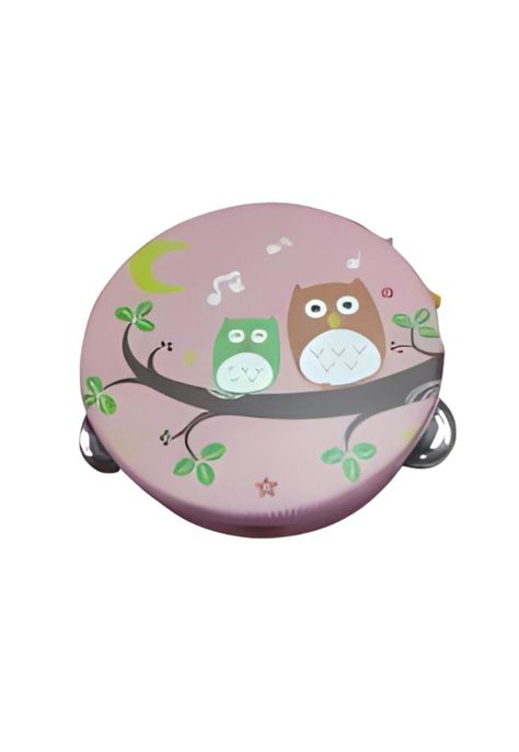 Pandero musical infantil diseño Búhos PB-C8-2
