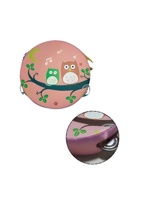 Pandero musical infantil diseño Búhos PB-C8-3