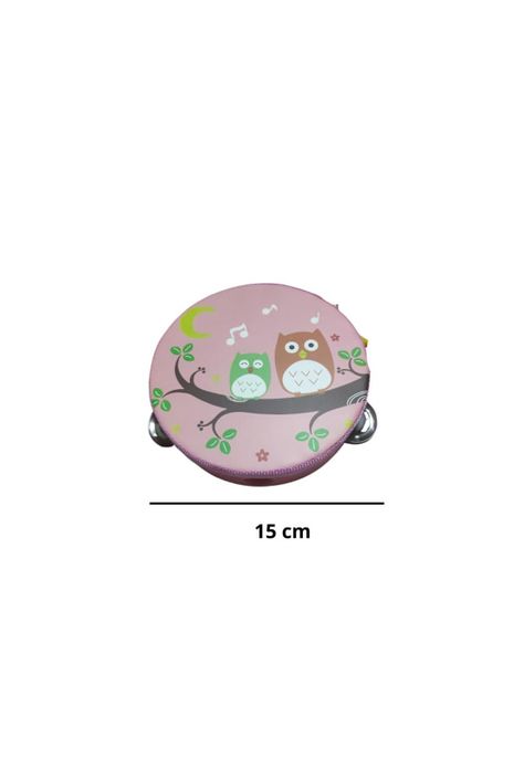 Pandero musical infantil diseño Búhos PB-C8-1