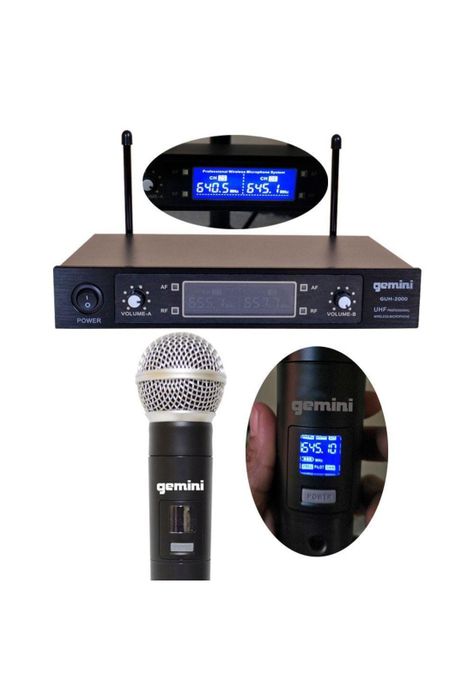 Micrófono Inalámbrico Gemini Modelo GUH-2000  PB-B4-E1-1