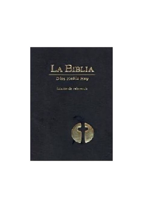 Biblia Negra con Canto de color rojo Dios Habla hoy PB-A7-0