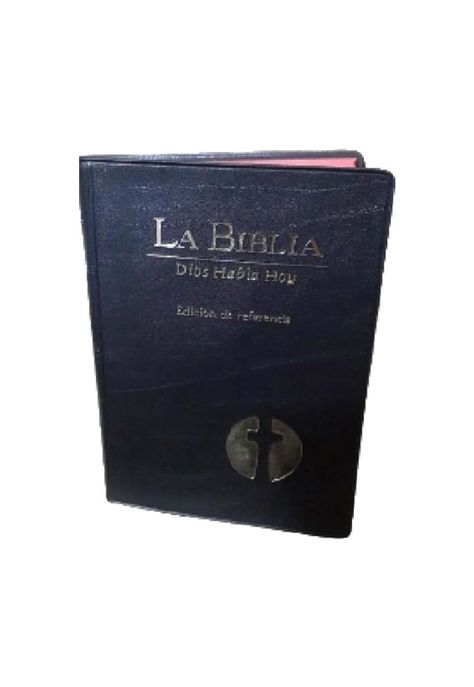 Biblia Negra con Canto de color rojo Dios Habla hoy PB-A7-2