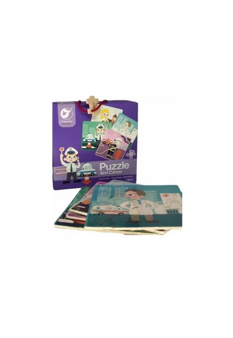 Puzzle 4 En 1 Profesiones Medida 20x20  PB-C5-1
