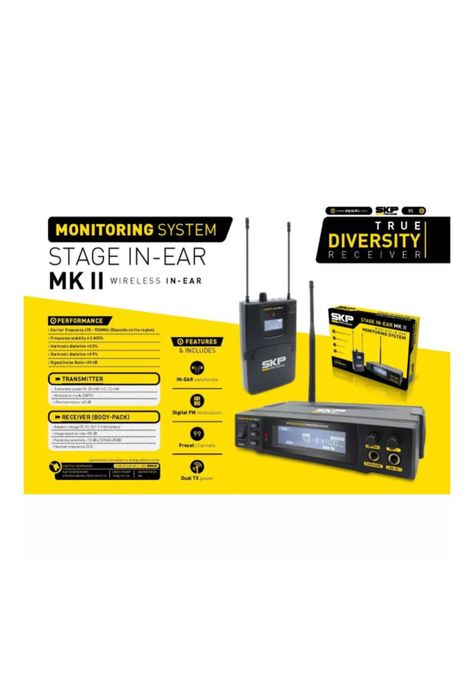 Sistema de monitoreo SKP Stage IN EAR MKII PB-B4-4