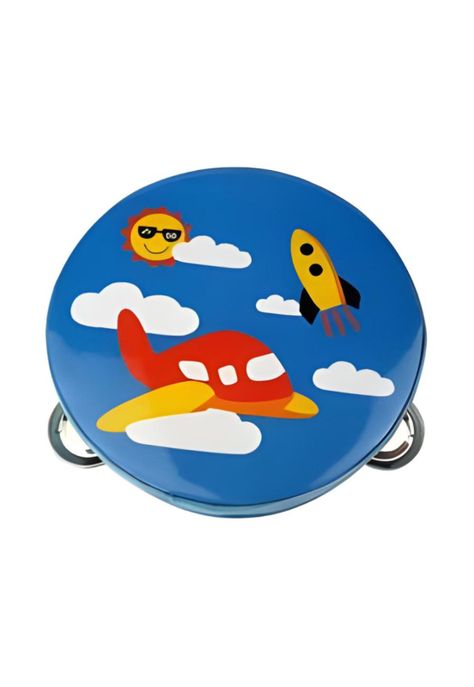 Pandero musical infantil color celeste diseño PB-C8-1