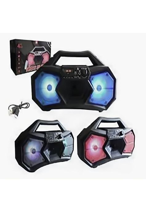Parlante Portatil Con  Bluetooth Y Luces Kts-1127  PB-E2E3-0