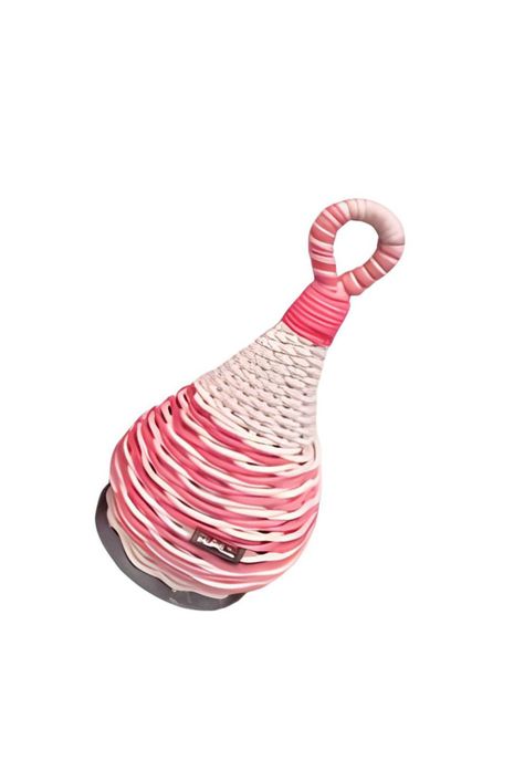 Par De Maracas Ecológicas Forradas En Mimbre 18 Cm  PB-H4E2-2